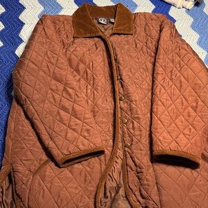 Elegant Brown Quilted Women's Jacket